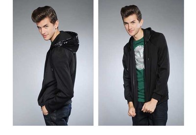 Balharbor保羅哈博男士休閑衛衣07WY0119 簡約黑色，舒適百搭